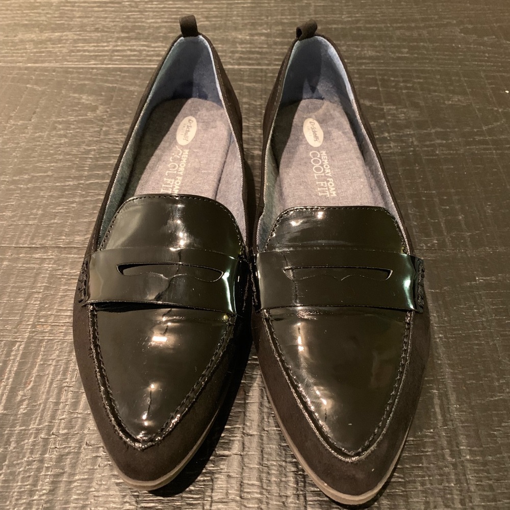 Dr. Scholls Black Flats/Loafers